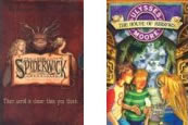 bookcovers from the Spiderwick chronicles and the Ulysses Moore series